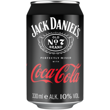 Jack Daniel's & Cola 10% Jack Daniels Whiskey